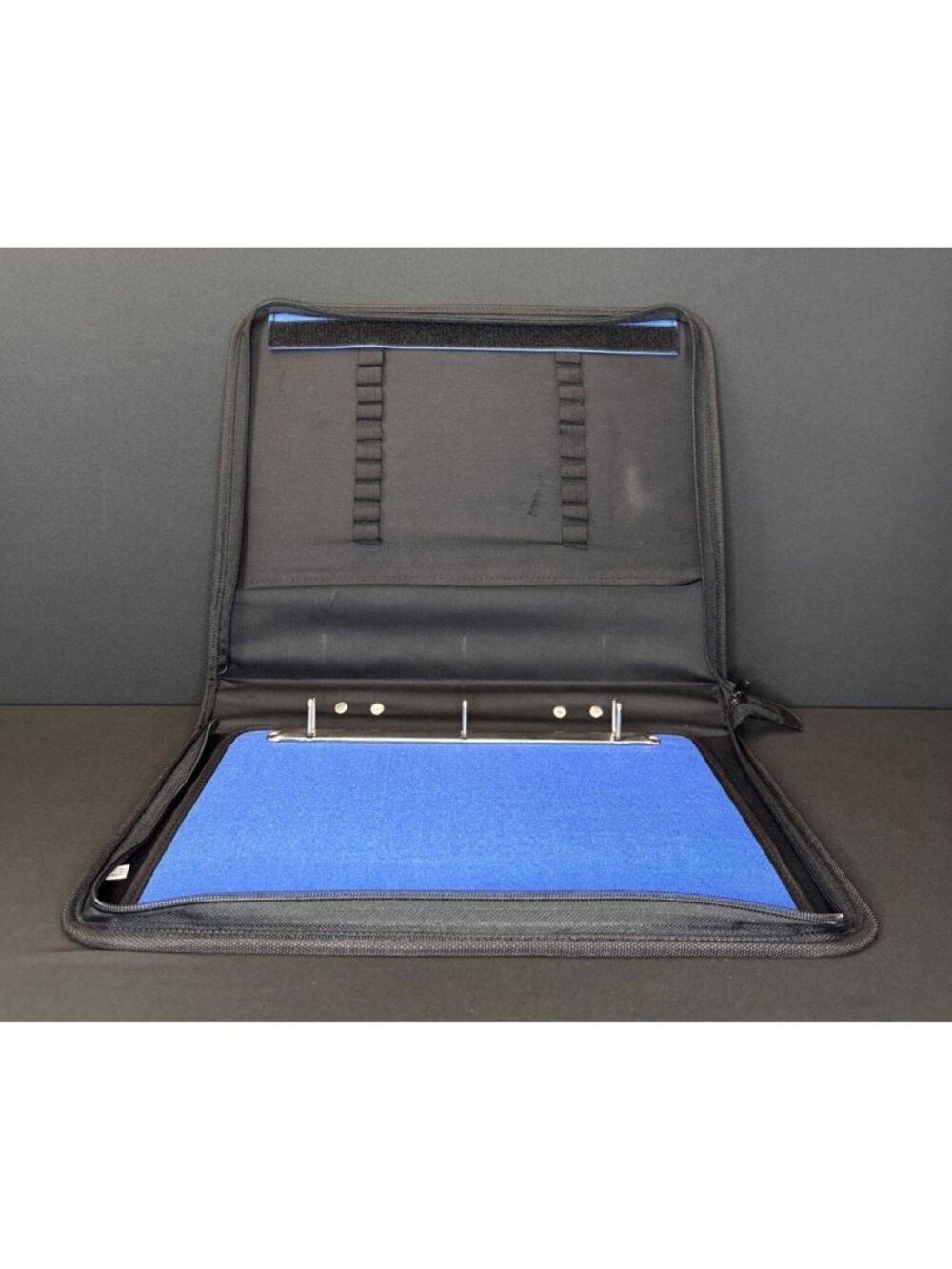 Black Blue Hardcover Zippered Sketchbook 3 Ring Binder Artist Artwork Drawing - Picture 4 of 16